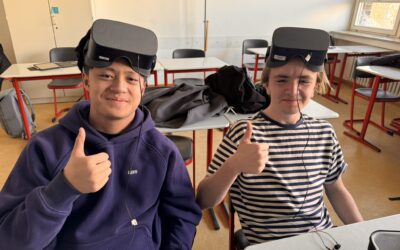 Die VR-Brille erobert den Deutschunterricht: Die 9. Klassen erleben „Der Sandmann“ von E.T.A. Hoffmann in Virtual Reality